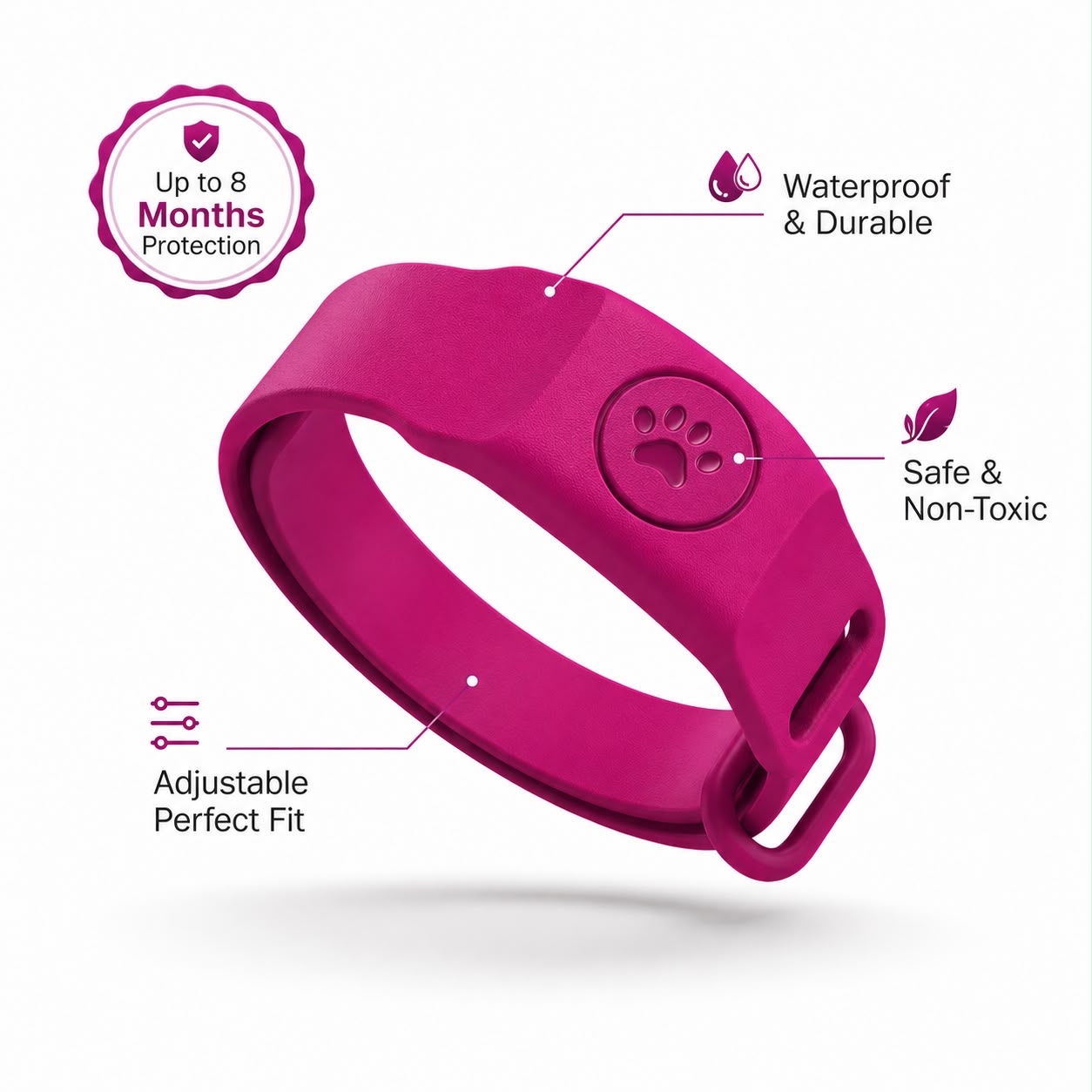 Virexsol™ 8 Month Flea & Tick Protection Collar