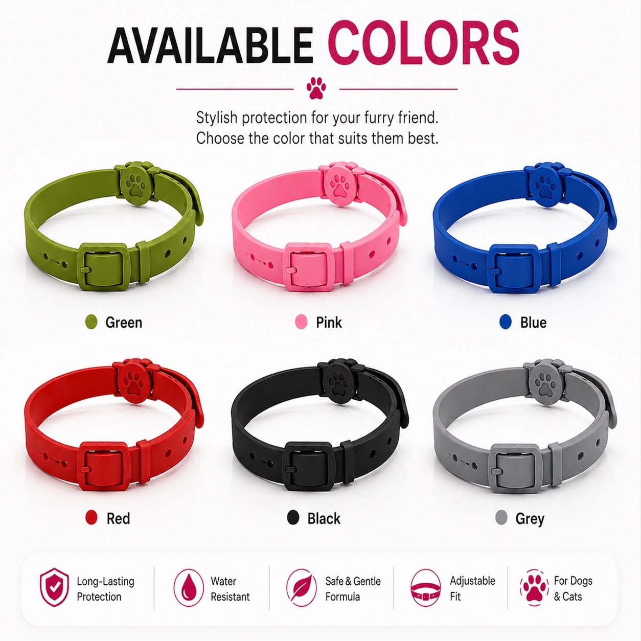 Virexsol™ 8 Month Flea & Tick Protection Collar